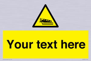 Custom warning grounding narrow boat on lock cill